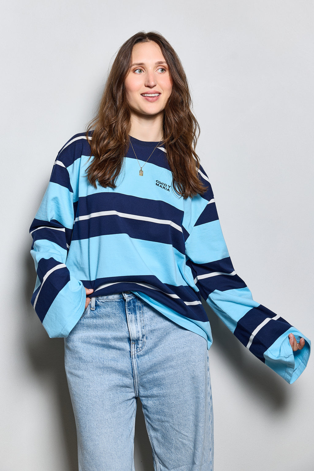 EMILIA LONG-SLEEVE STRIPED