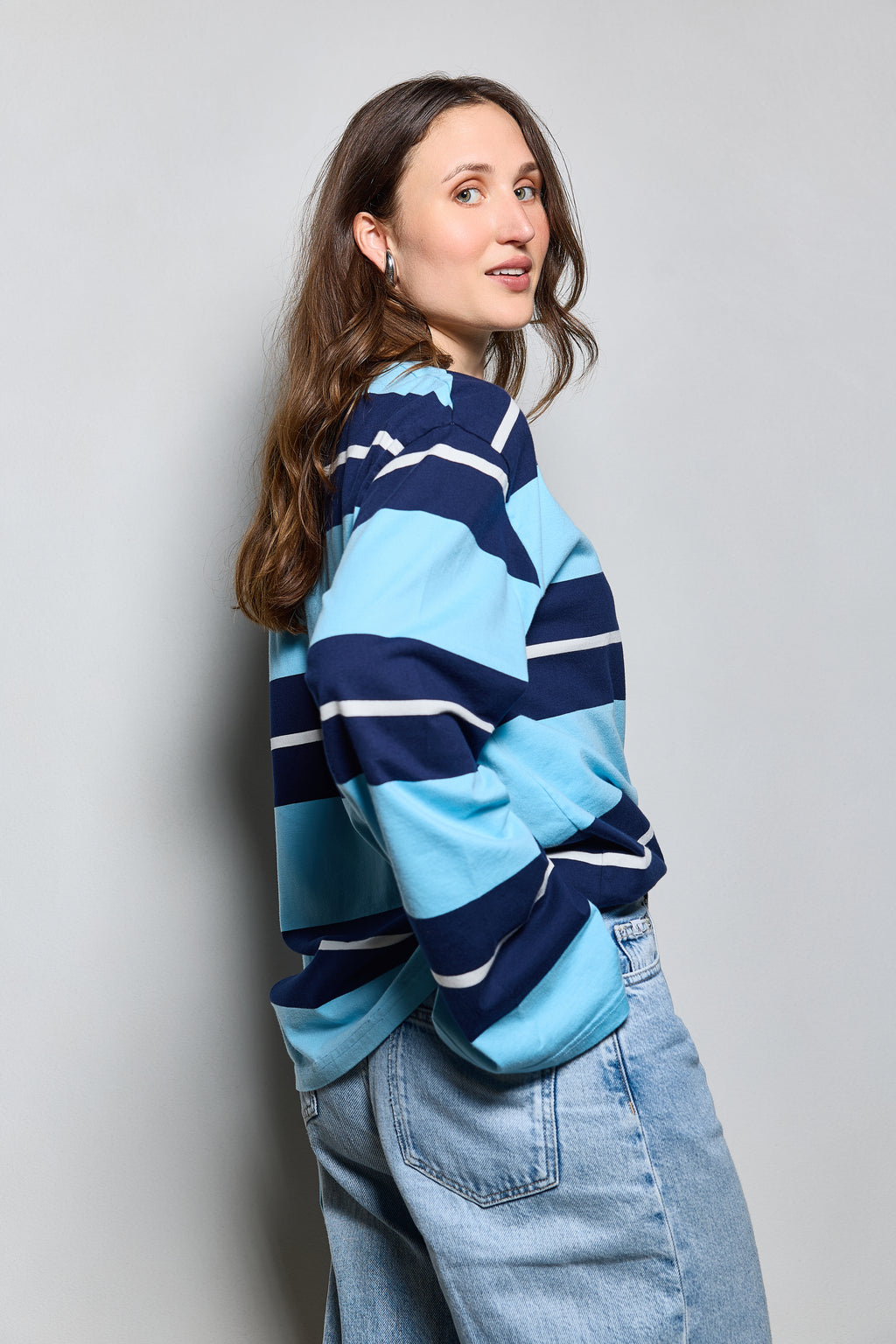 EMILIA LONG-SLEEVE STRIPED