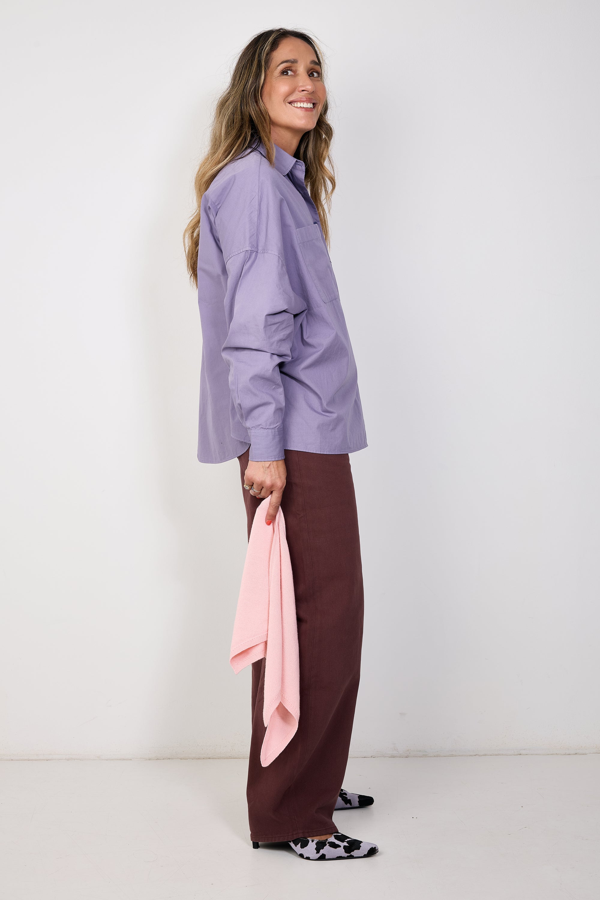 Elena shirt purple