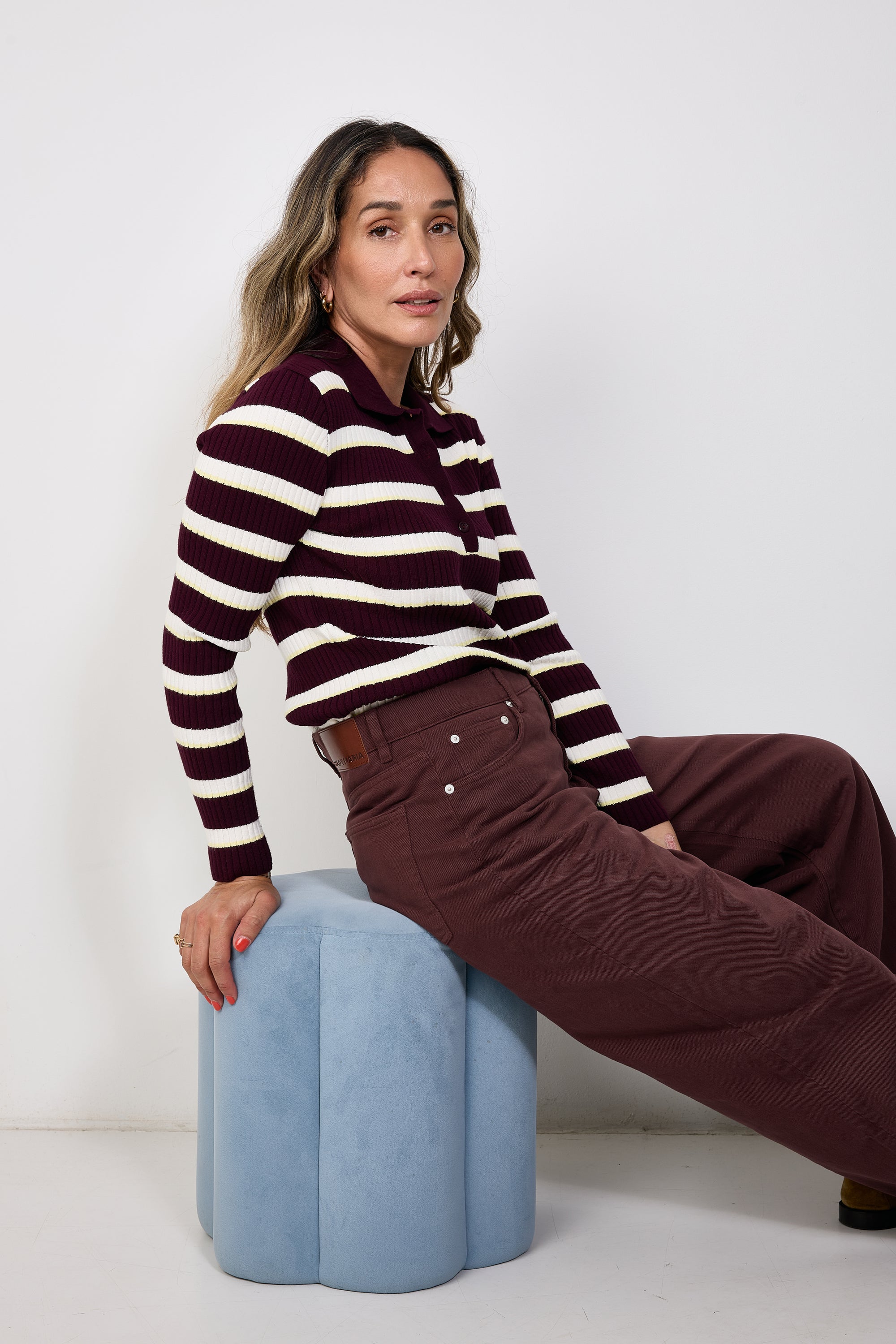Lemonie polo bordeaux lemon