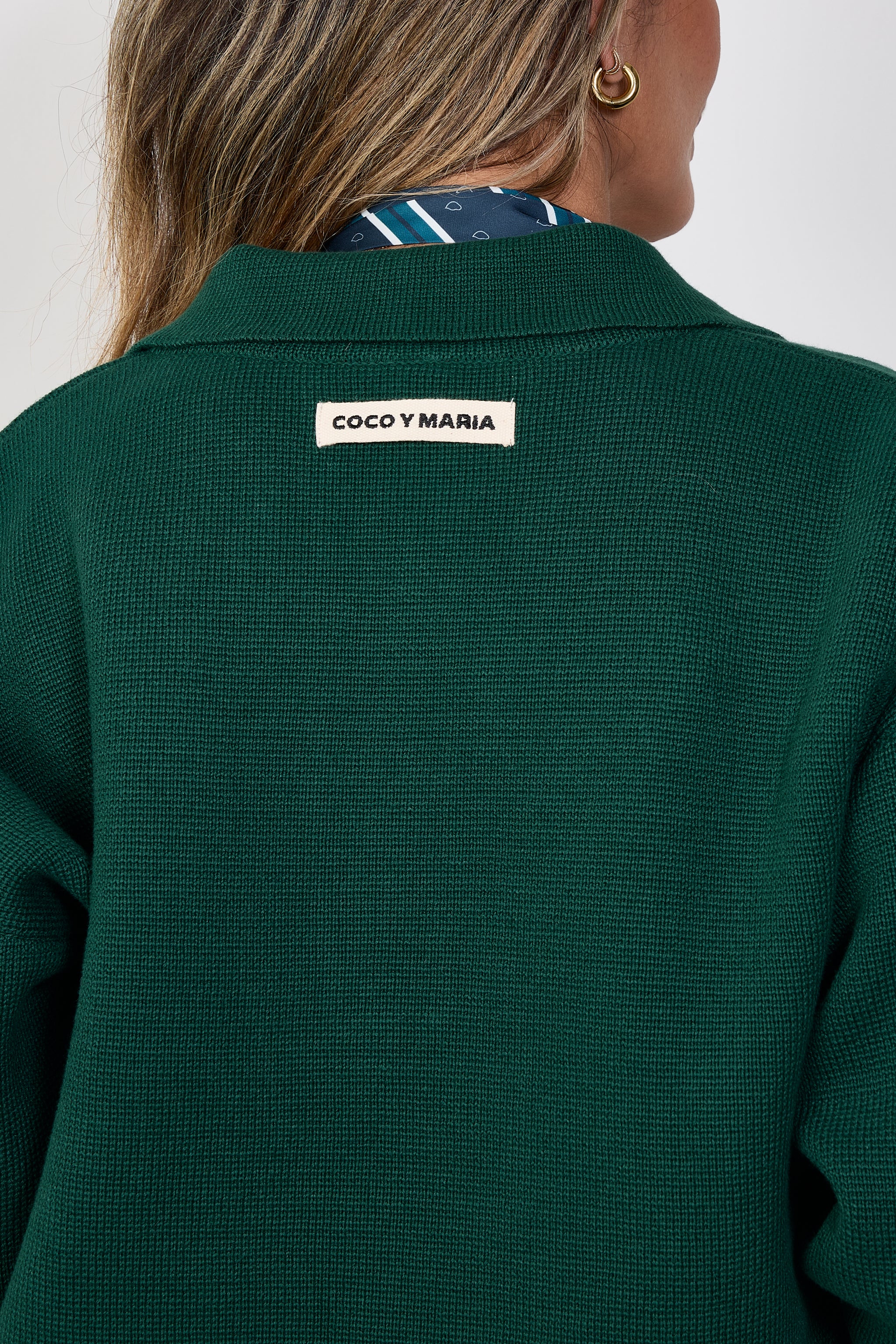 Coco polo knit green