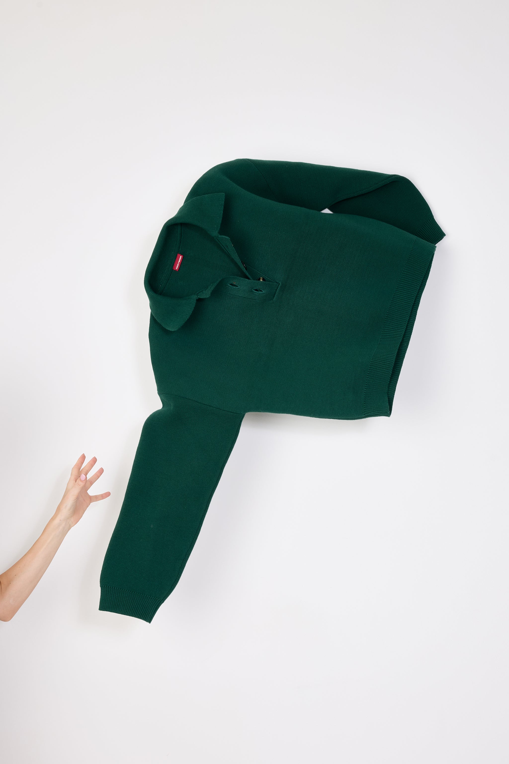 Coco polo knit green