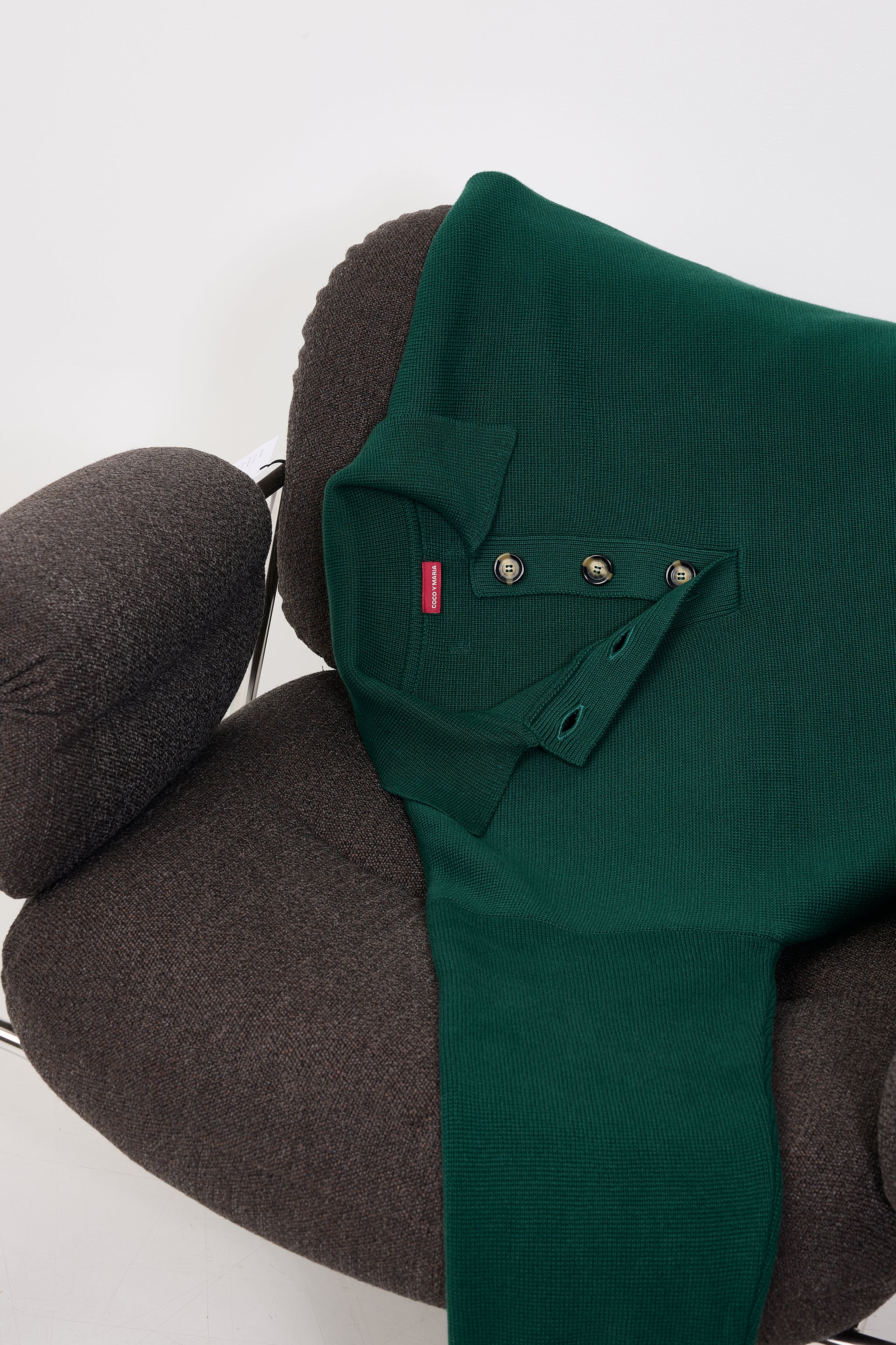 Coco polo knit green