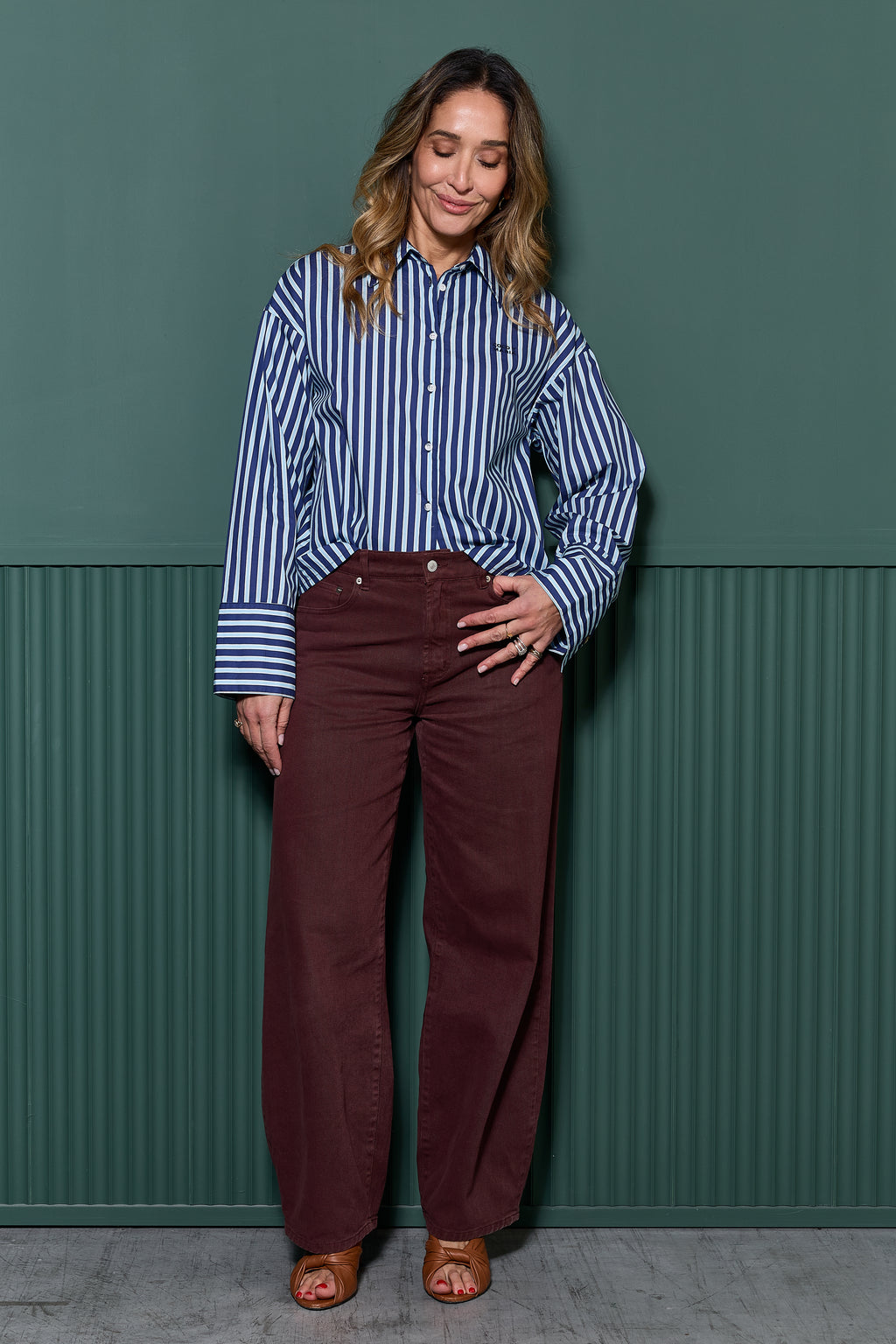 La Camisa Classic Blue Stripe