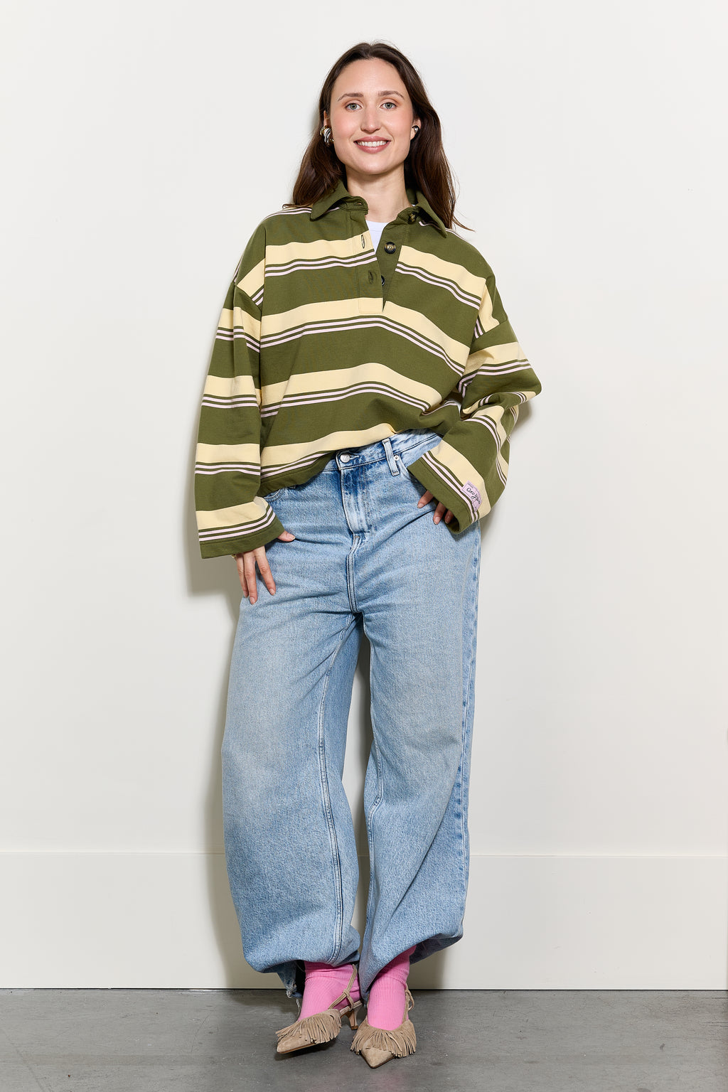 Coco Polo Khaki Stripe
