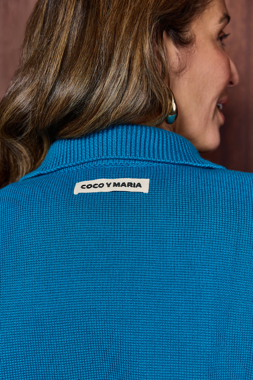 COCO POLO KNIT TURQUOISE