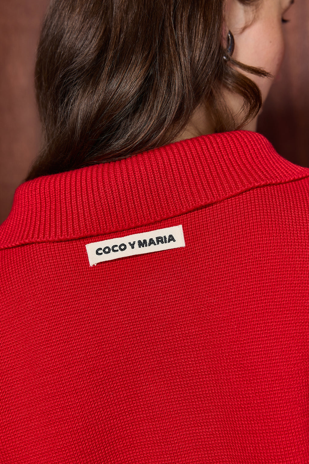 COCO POLO KNIT RED