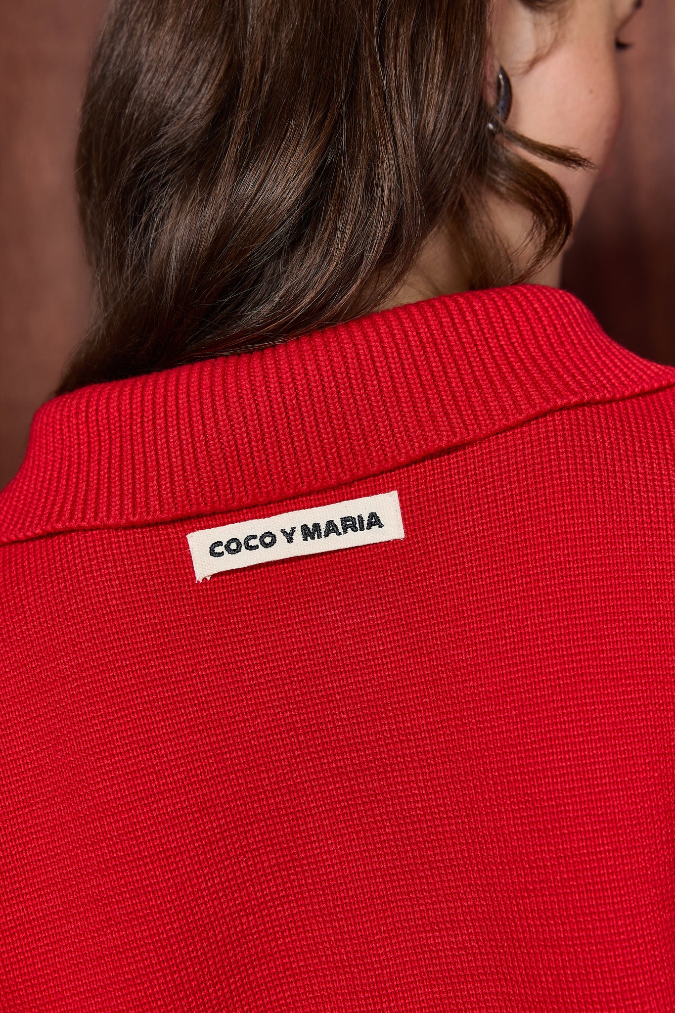 COCO POLO KNIT RED