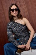 LA CAMISA DE LADO GREY CHECK