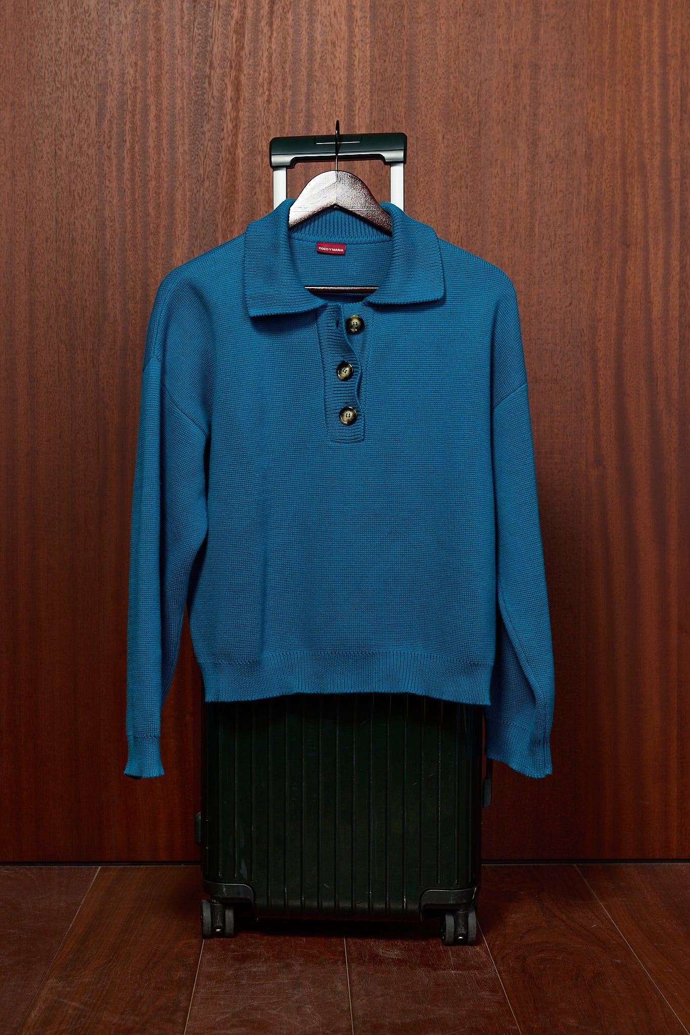 COCO POLO KNIT TURQUOISE