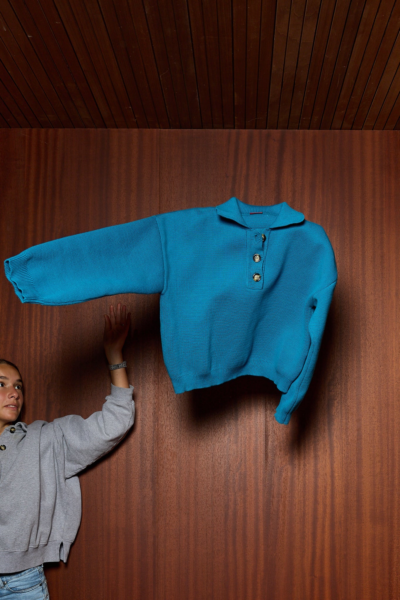 COCO POLO KNIT TURQUOISE