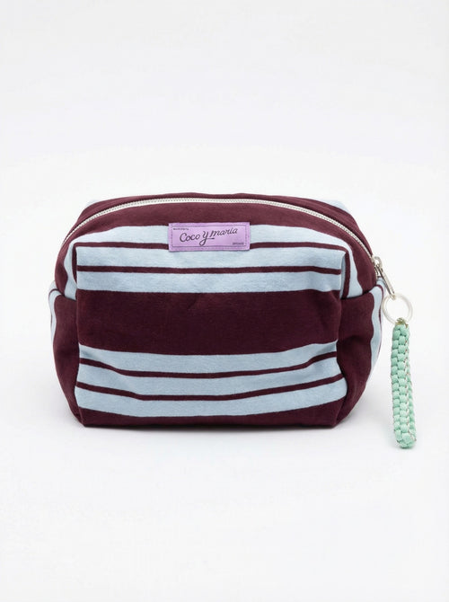 BANDITA MAKE-UP BAG Bordeaux-Blue