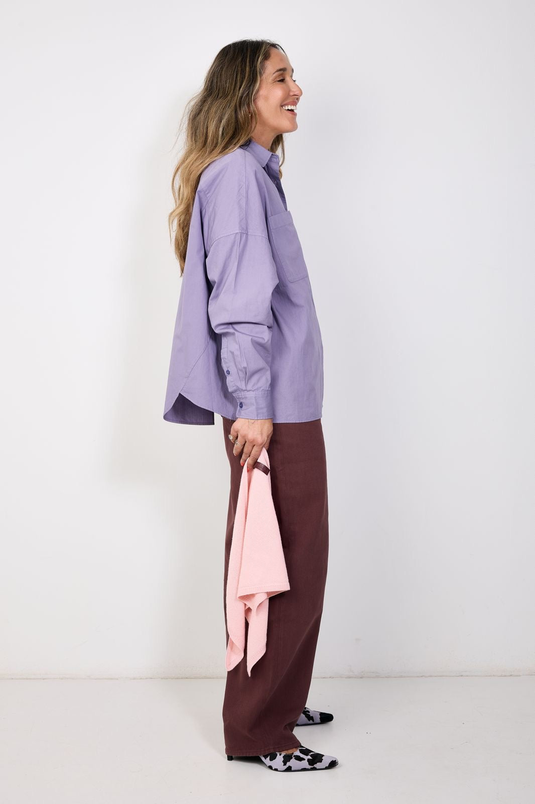 Elena shirt purple
